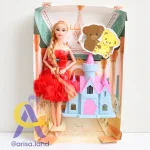 عروسک باربی با قصر fashion girl