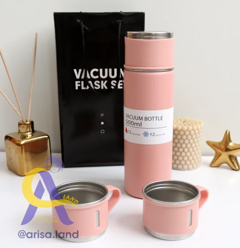 فلاسک 3 کاپ VACUUM FLASK SET 500ml