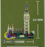 لگو معماری برج ساعت بیگ بن – 1641 قطعه (XK LEGO YZ058) - Image 3