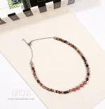 ست گردنبند و گوشواره رودونیت کد 701 - Image 2