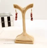 ست گردنبند و گوشواره رودونیت کد 701 - Image 3