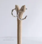 گوشواره حلقه ای پیچی C شکل کد 720 - Image 2