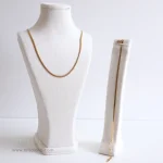 ست گردنبند و پابند استیل ماری طلایی