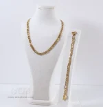 ست گردنبند و دستبند طرح کارتیر کد 1008