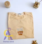 تیشرت جلو گلدوزی سبد گل - تصویر 4