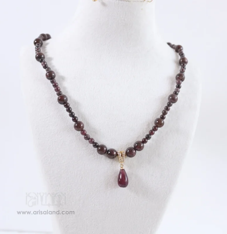 گردنبند گارنت اصل-20045