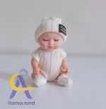 عروسک بچهLovely Doll   لاولی با لباس بافتنی کلاه‌دار - Image 7
